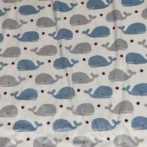 Whale Pattern Baby Blanket